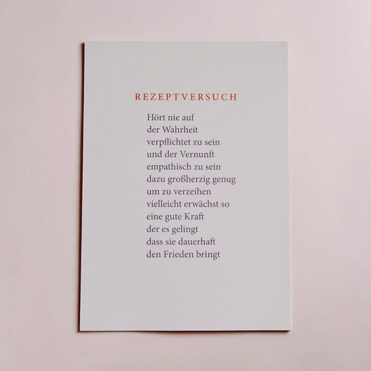 Rezeptversuch