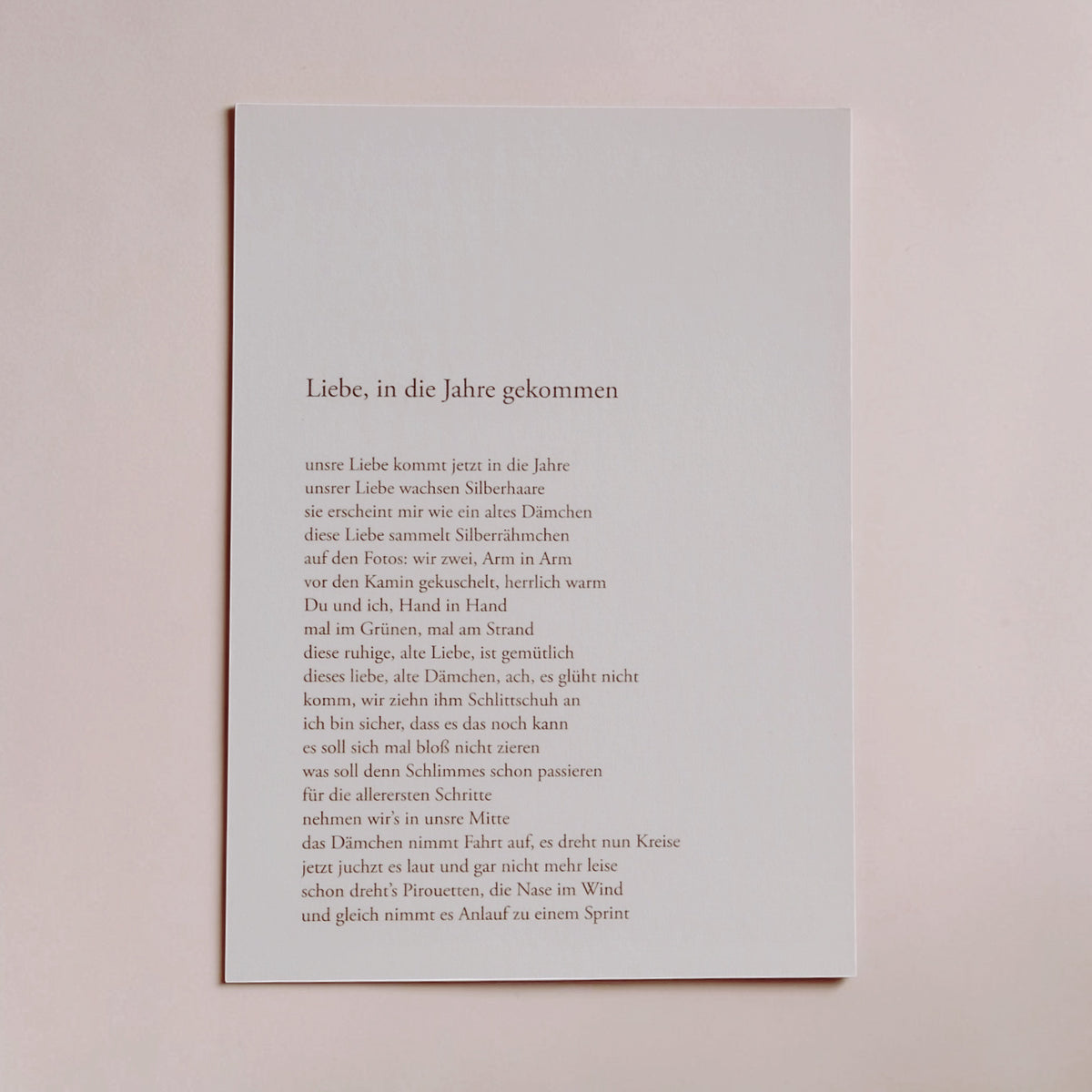 Liebe in die Jahre gekommen