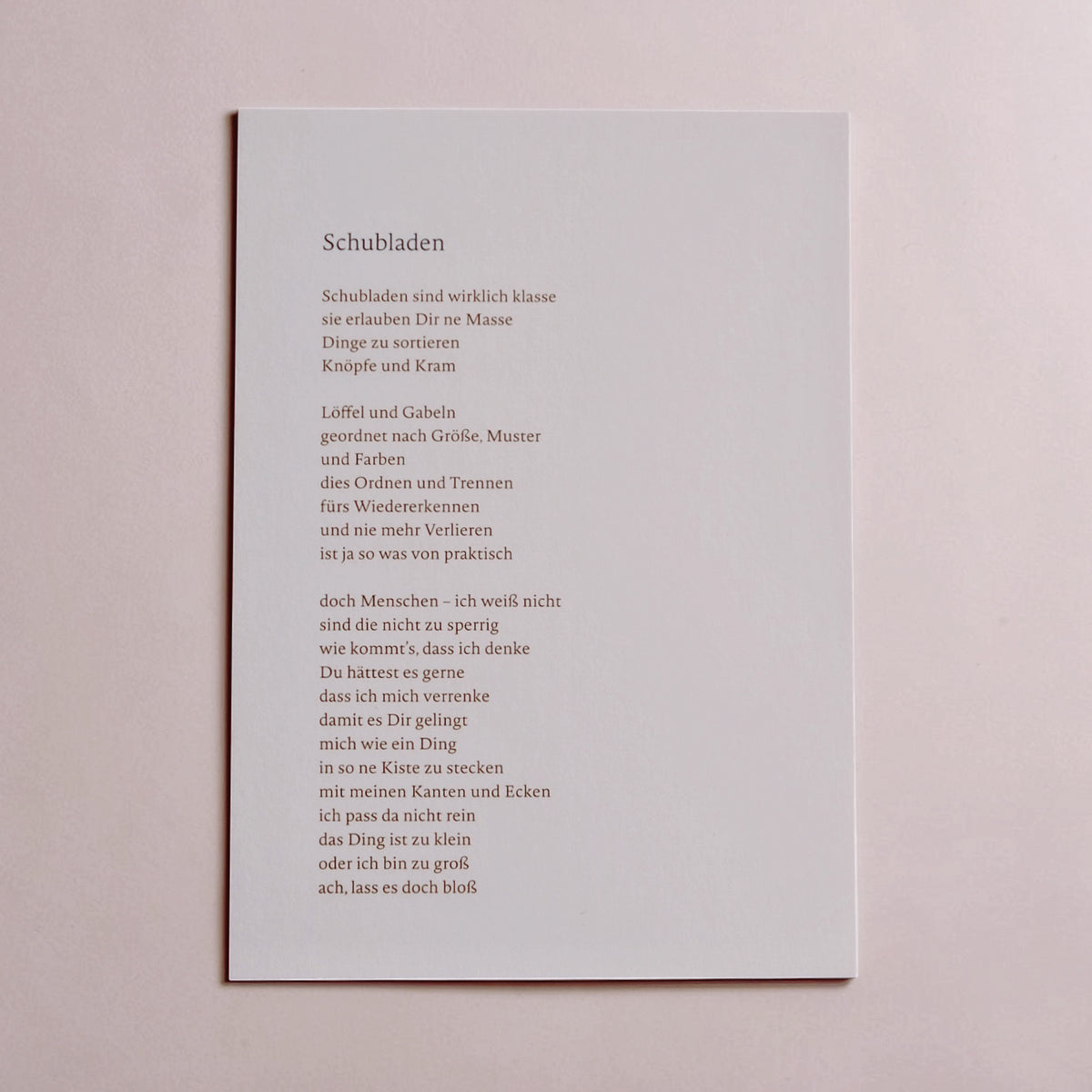 Schubladen